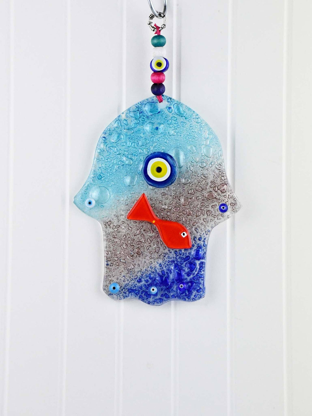 Evil Eye Fused Glass Hand Shaped Large Evil Eye Sydney Grand Bazaar #1 