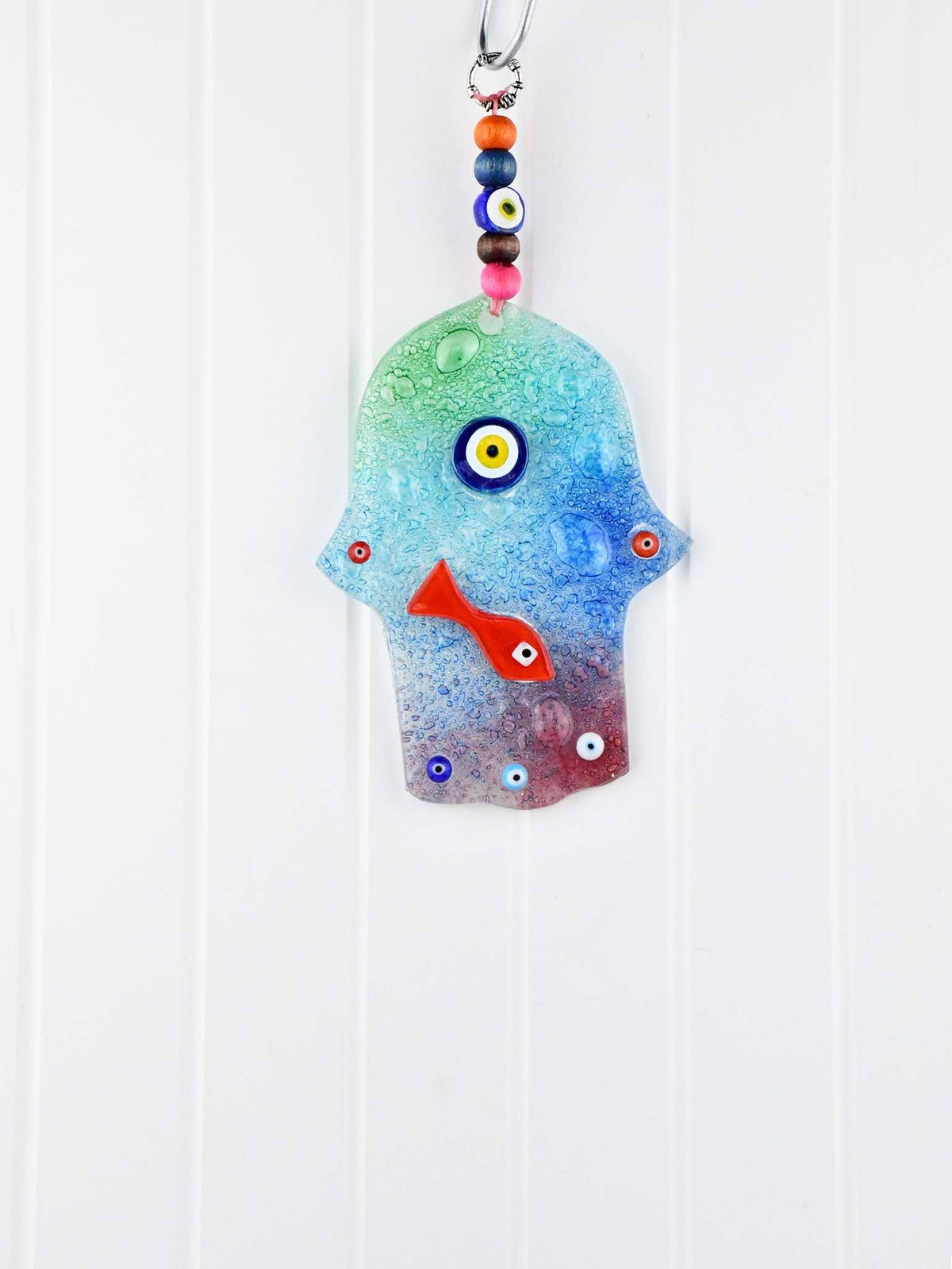 Evil Eye Fused Glass Hand Shaped Small Evil Eye Sydney Grand Bazaar #7 