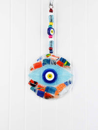 Evil Eye Fused Glass Round Shaped Small Evil Eye Sydney Grand Bazaar #10 