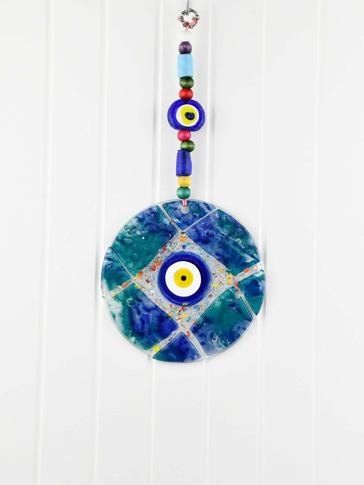 Evil Eye Fused Glass Round Shaped Small Evil Eye Sydney Grand Bazaar #12 