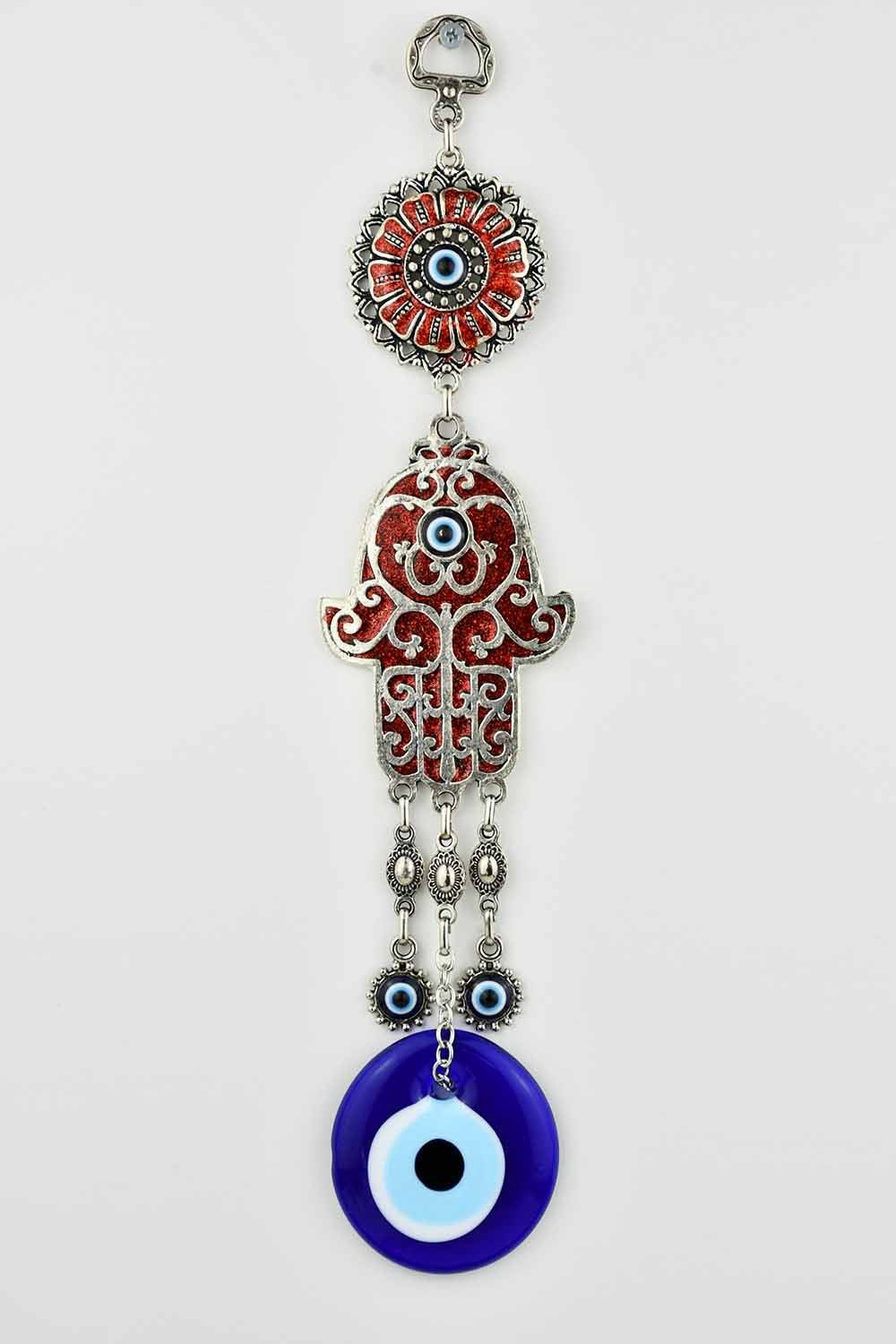 Evil Eye Hamsa Hand Ornament Red Medium Evil Eye Sydney Grand Bazaar 