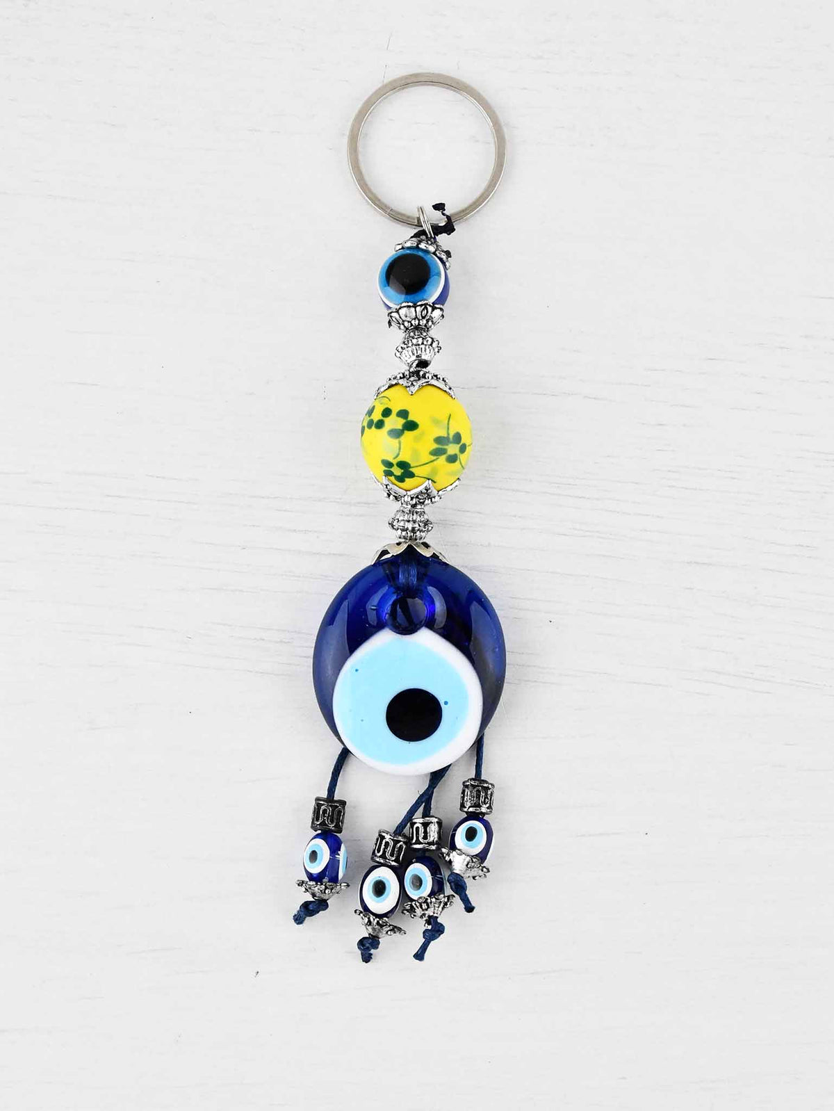 Evil Eye Keyring Yellow Ball Evil Eye Sydney Grand Bazaar 