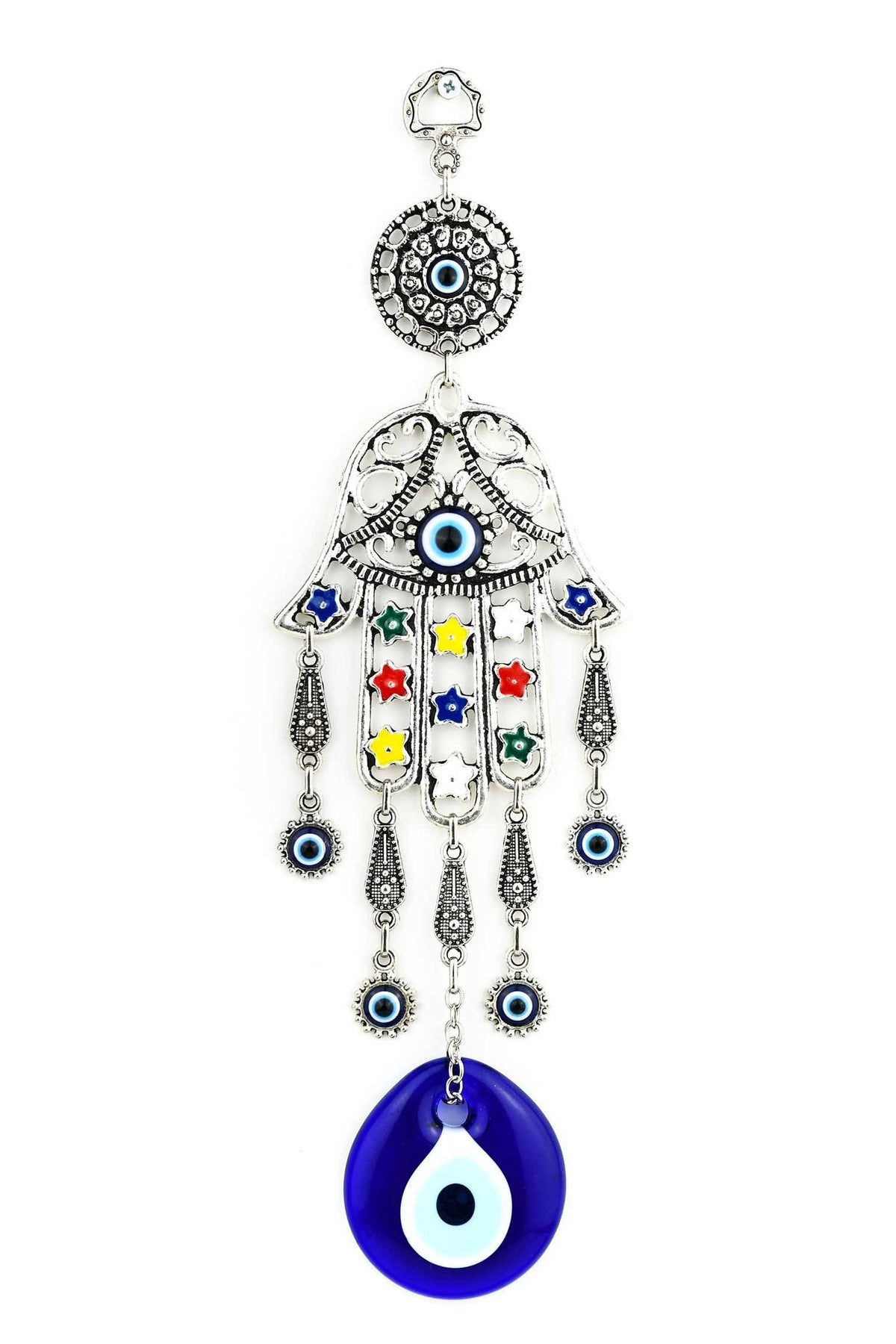 Evil Eye Ornament Large Hamsa Hand Colourful Evil Eye Sydney Grand Bazaar 