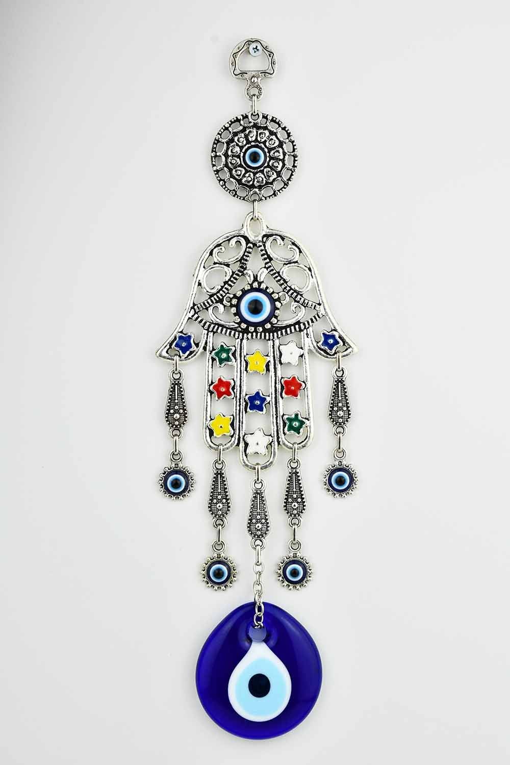 Evil Eye Ornament Large Hamsa Hand Colourful Evil Eye Sydney Grand Bazaar 