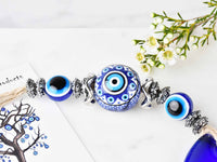 Evil Eye Wall Hanging Ball Dark Blue Evil Eye Sydney Grand Bazaar 