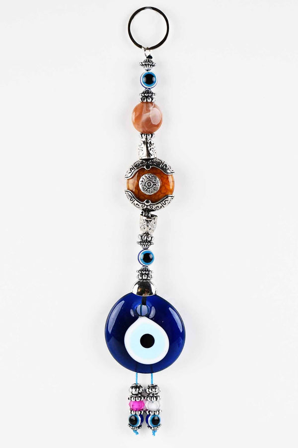 Evil Eye Wall Hanging Candy Bead Brown Evil Eye Sydney Grand Bazaar 