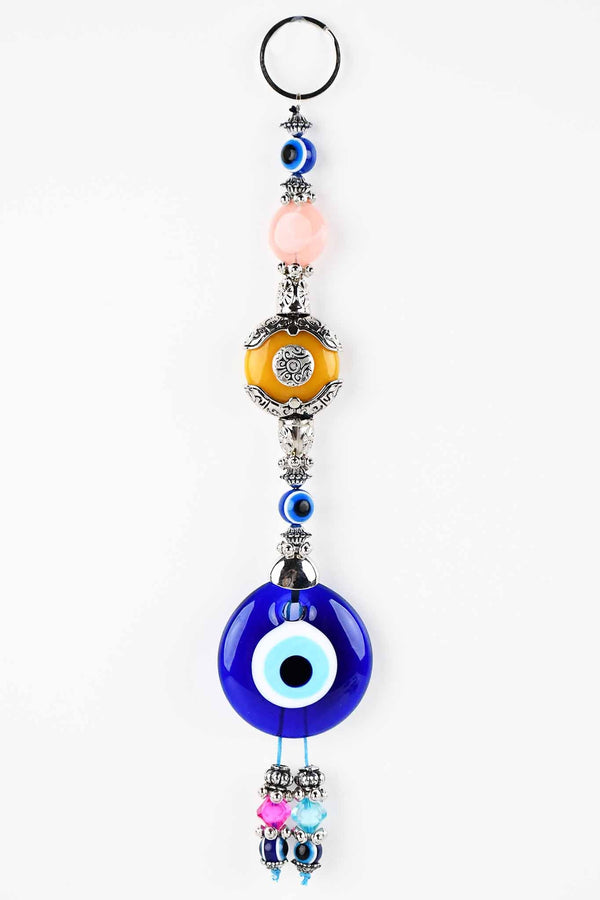 Evil Eye Wall Hanging Candy Bead Yellow Evil Eye Sydney Grand Bazaar 