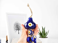 Evil Eye Wall Hanging Pomegranate Eye Beads Long Tassel Blue Evil Eye Sydney Grand Bazaar 