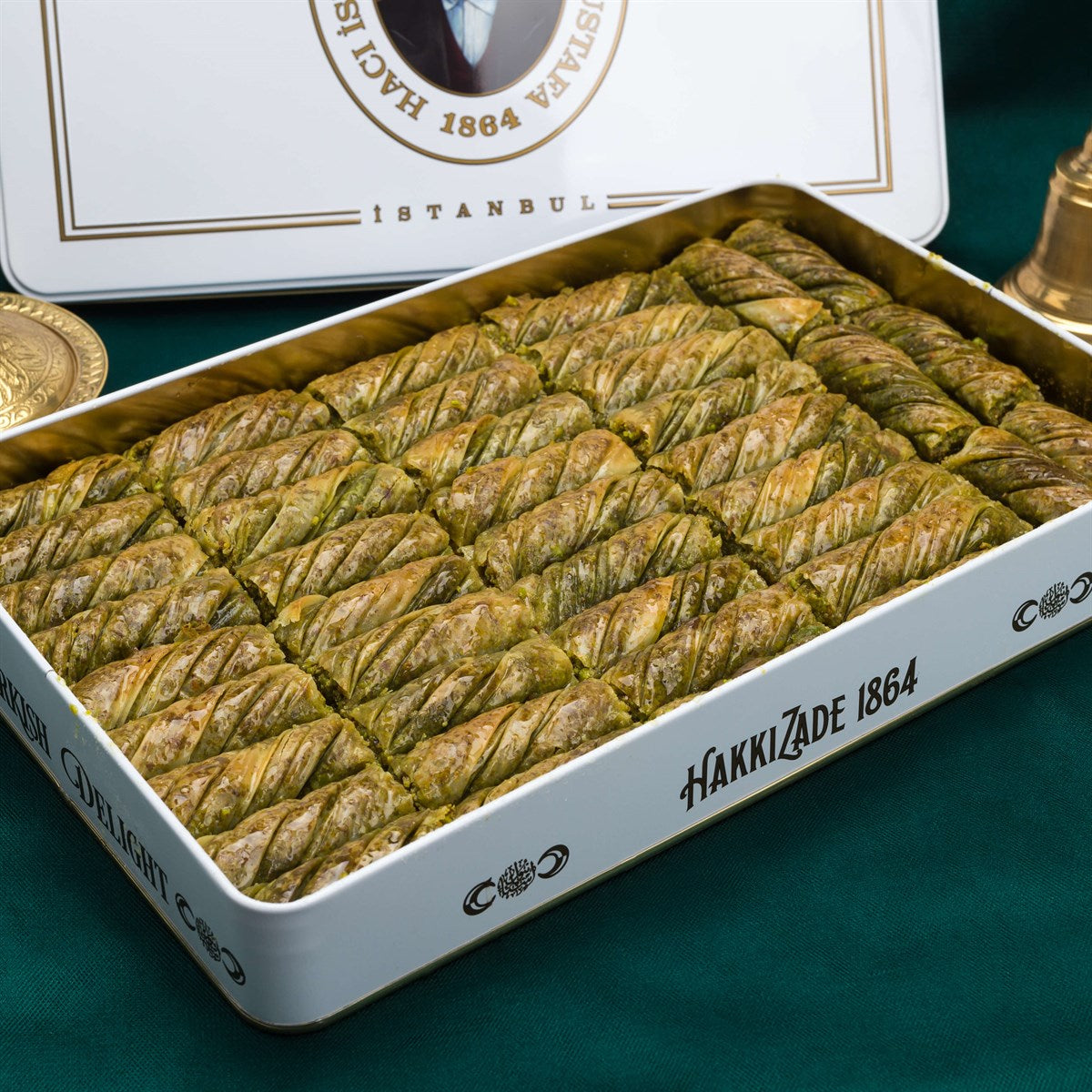 Pistachio Twisted Baklava XL Box 2250 Gr Turkish Pantry Hafiz Mustafa 