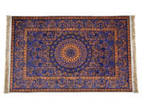 Prayer Rug Circle Central Medallion Violet Orange Textile Sydney Grand Bazaar 