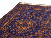 Prayer Rug Circle Central Medallion Violet Orange Textile Sydney Grand Bazaar 