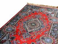 Prayer Rug Eye Central Medallion Black Red Textile Sydney Grand Bazaar 