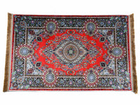 Prayer Rug Eye Central Medallion Black Red Textile Sydney Grand Bazaar 