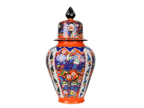 Special Shah Flower Collection Turkish Vase Orange Purple Ceramic Sydney Grand Bazaar 