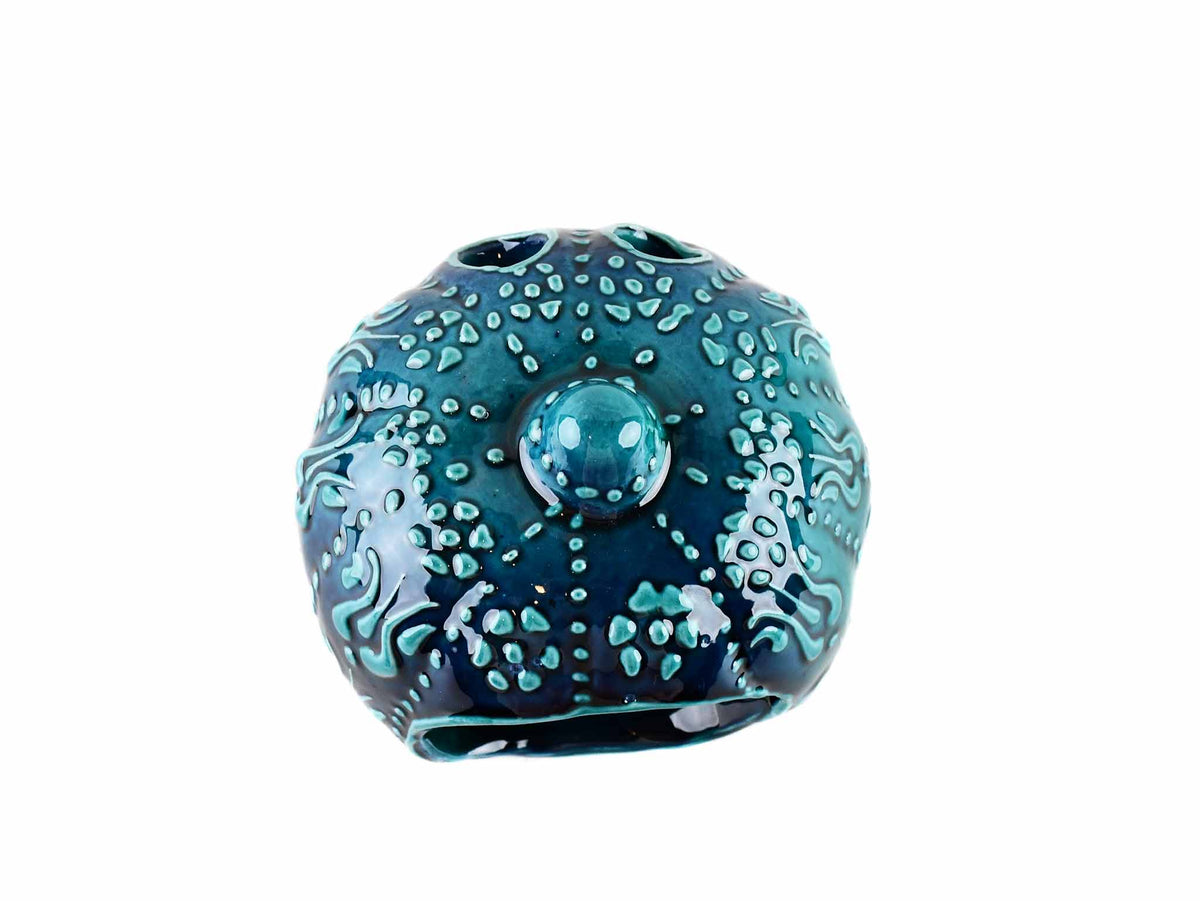 Turkish Ceramic Candle Holder Halloween Pumpkin Turquoise Green Ceramic Sydney Grand Bazaar 