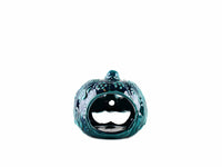 Turkish Ceramic Candle Holder Halloween Pumpkin Turquoise Green Ceramic Sydney Grand Bazaar 