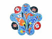 Turkish Coasters Flower Collection Light Blue Ceramic Sydney Grand Bazaar 21 