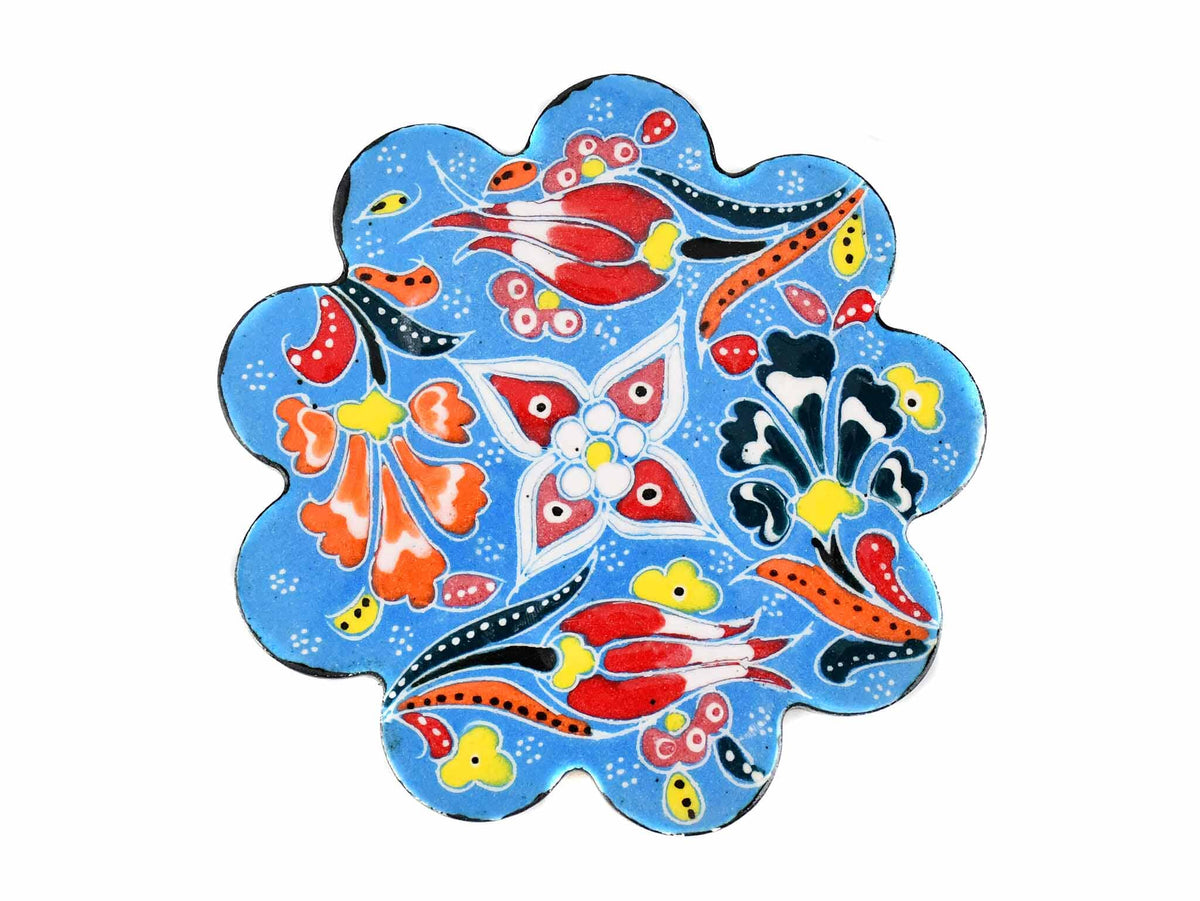 Turkish Coasters Flower Collection Light Blue Ceramic Sydney Grand Bazaar 17 
