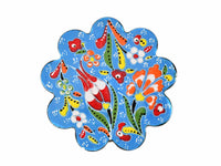 Turkish Coasters Flower Collection Light Blue Ceramic Sydney Grand Bazaar 5 