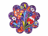 Turkish Coasters Flower Collection Purple Ceramic Sydney Grand Bazaar 8 