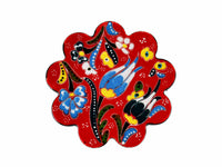 Turkish Coasters Flower Collection Red Ceramic Sydney Grand Bazaar 18 