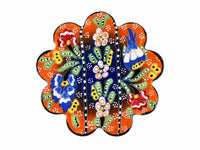 Turkish Coasters Flower Collection Two Tone Orange Ceramic Sydney Grand Bazaar 1 