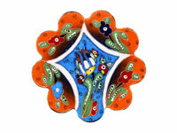 Turkish Coasters Flower Collection Two Tone Orange Ceramic Sydney Grand Bazaar 5 