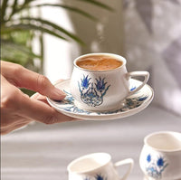 Turkish Coffee Cup Karaca Iznik Set of 6 Ceramic Sydney Grand Bazaar 