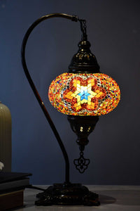 Turkish Lamp Colourful Beads Star Orange Lighting Sydney Grand Bazaar 