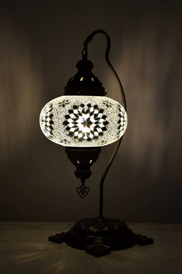 Turkish Lamp Large Clear White Star Design 2 Lighting Sydney Grand Bazaar 