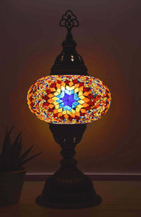 Turkish Lamp Standing Traditional Multicoloured Star Lighting Sydney Grand Bazaar 