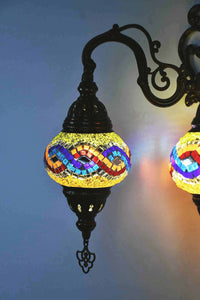 Turkish Light Double Wall Hanging Multicoloured Beads Infinity Lighting Sydney Grand Bazaar 