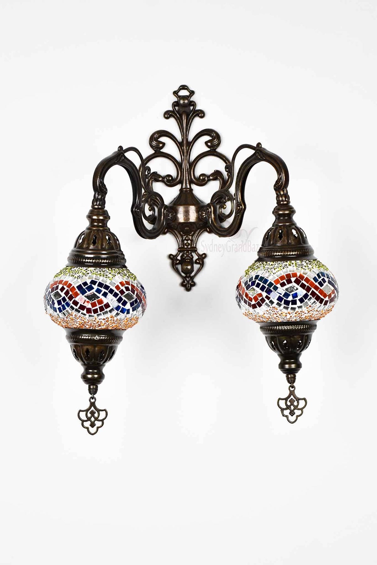 Turkish Light Double Wall Hanging Multicoloured Beads Infinity Lighting Sydney Grand Bazaar 