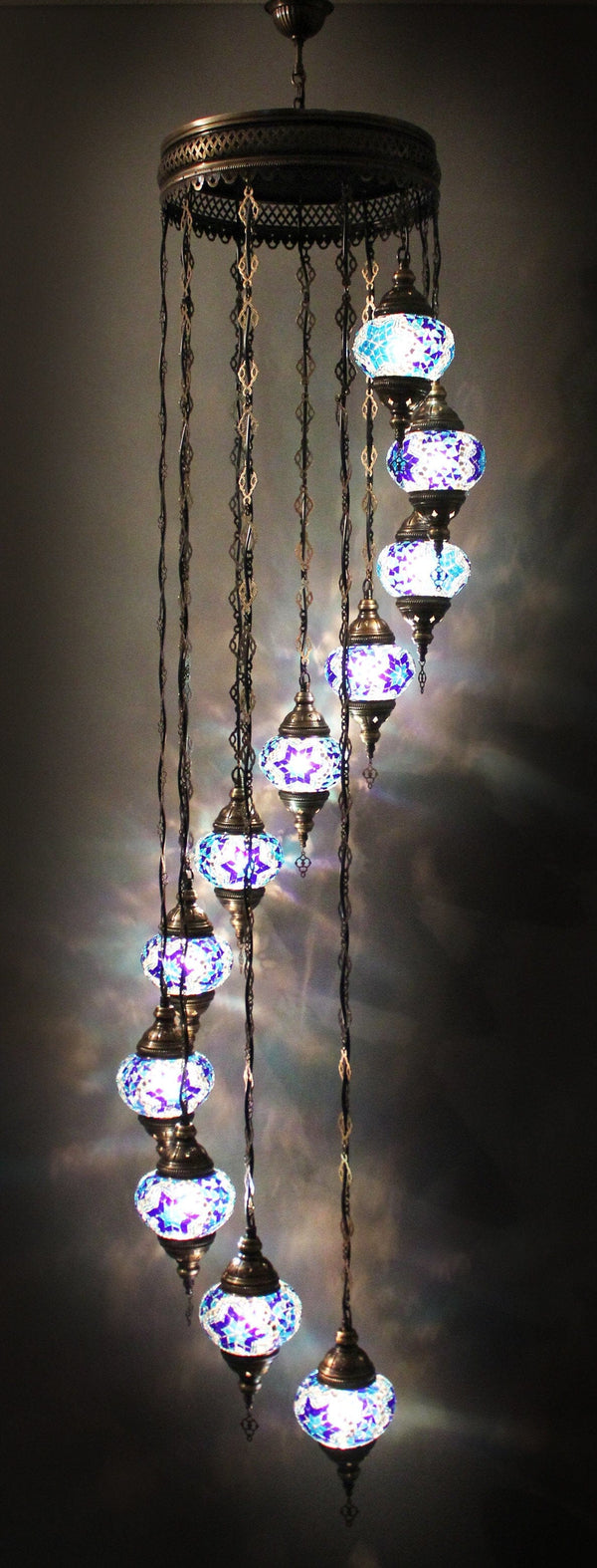 Turkish Mosaic Pendant Lights 11 Globes Lighting Sydney Grand Bazaar 