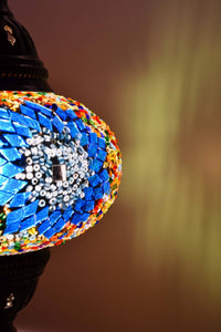 Turkish Mosaic Table Lamp Multicoloured Circle Star Lighting Sydney Grand Bazaar 