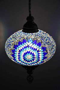 Turkish Pendant Light Blue Beads Star B5 Lighting Sydney Grand Bazaar 