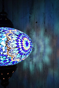 Turkish Pendant Light Blue Mosaic Star B5 Lighting Sydney Grand Bazaar 