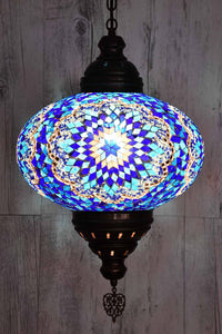 Turkish Pendant Light Blue Mosaic Star B5 Lighting Sydney Grand Bazaar 