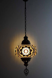 Turkish Pendant Light Brown Beads Flower Design B4 Lighting Sydney Grand Bazaar 