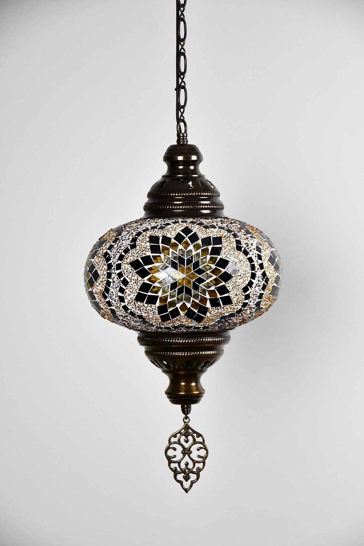 Turkish Pendant Light Brown Beads Flower Design B4 Lighting Sydney Grand Bazaar 