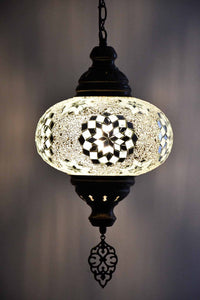 Turkish Pendant Light Clear White Beads Stars B4 Lighting Sydney Grand Bazaar 