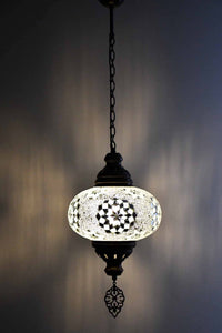 Turkish Pendant Light Clear White Beads Stars B4 Lighting Sydney Grand Bazaar 