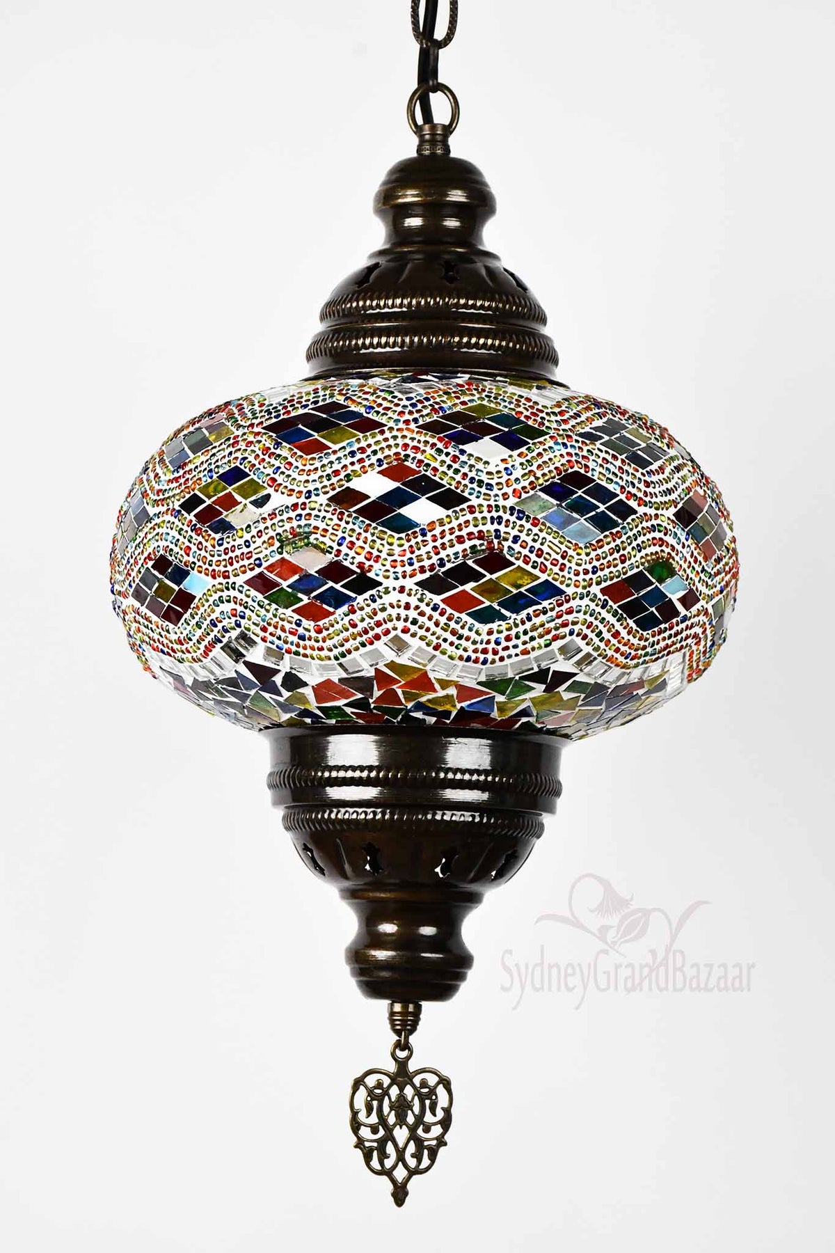 Turkish Pendant Light Colourful Kilim Beads B4 Lighting Sydney Grand Bazaar 