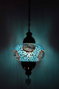 Turkish Pendant Light Multi Circle Turquoise B4 Lighting Sydney Grand Bazaar 