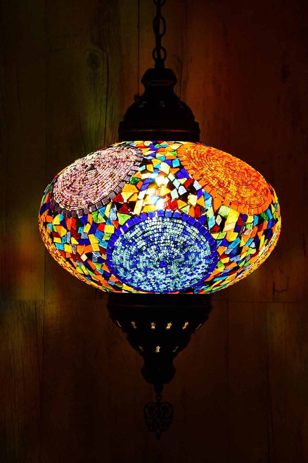 Turkish Pendant Light Multicoloured Circle Beads B5 Lighting Sydney Grand Bazaar 