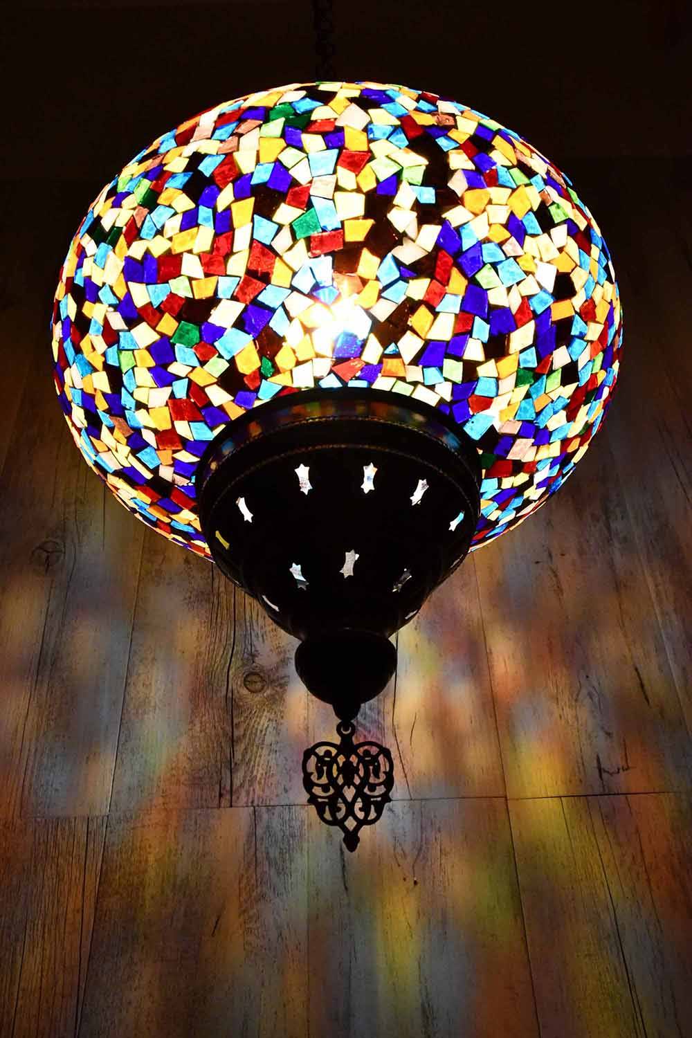 Turkish Pendant Light Multicoloured Mosaic Glass B5 Lighting Sydney Grand Bazaar 