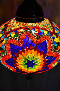 Turkish Pendant Light Multicoloured Mosaic Star B5 Lighting Sydney Grand Bazaar 