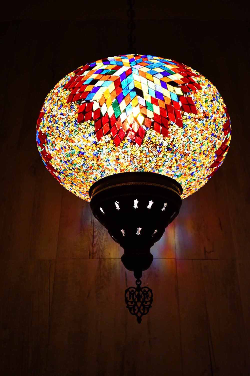 Turkish Pendant Light Multicoloured Red Star B5 Lighting Sydney Grand Bazaar 