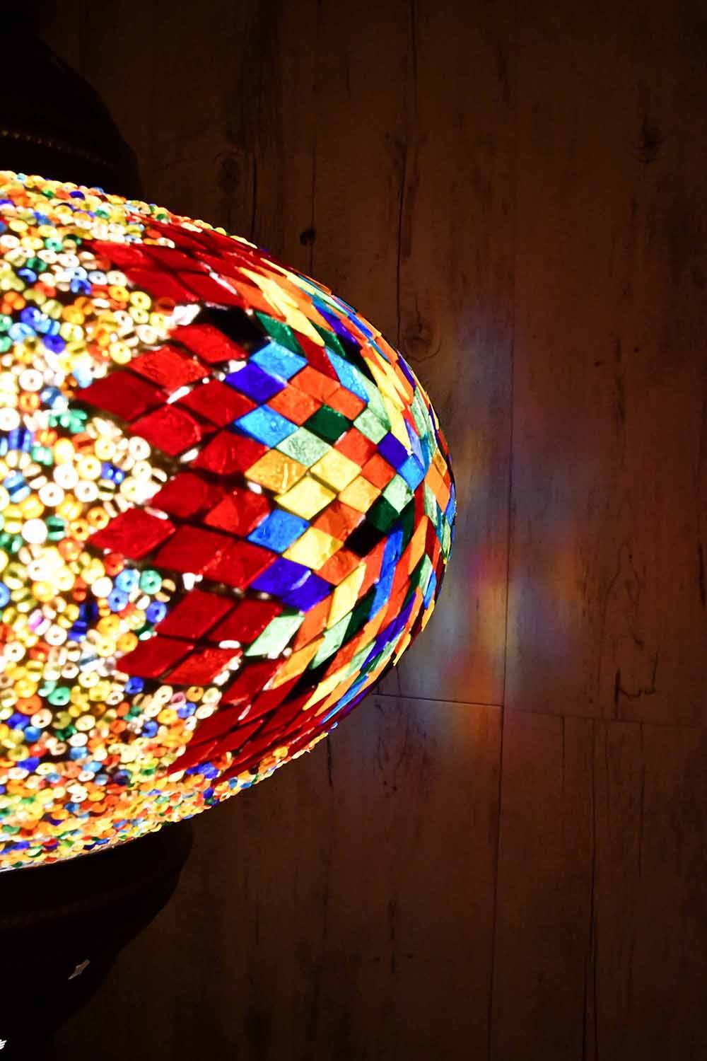 Turkish Pendant Light Multicoloured Red Star B5 Lighting Sydney Grand Bazaar 