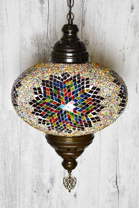 Turkish Pendant Light Multicoloured Red Star B5 Lighting Sydney Grand Bazaar 